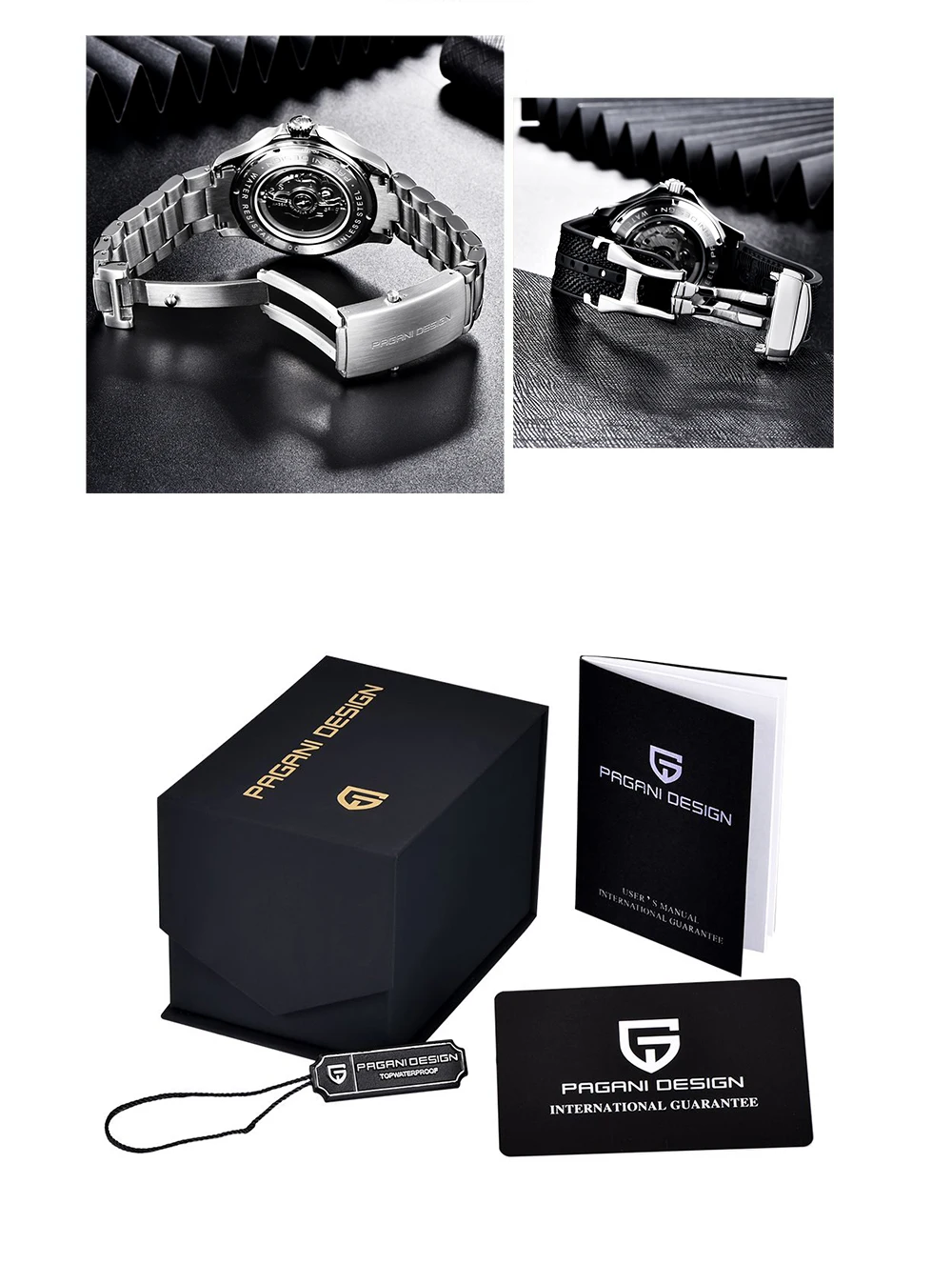 PAGANI DESIGN Men's Watches Luxury Automatic Mechanical Watch For Men Luminous Diving Steel Watch Japan NH35/8215 Wristwatch Men