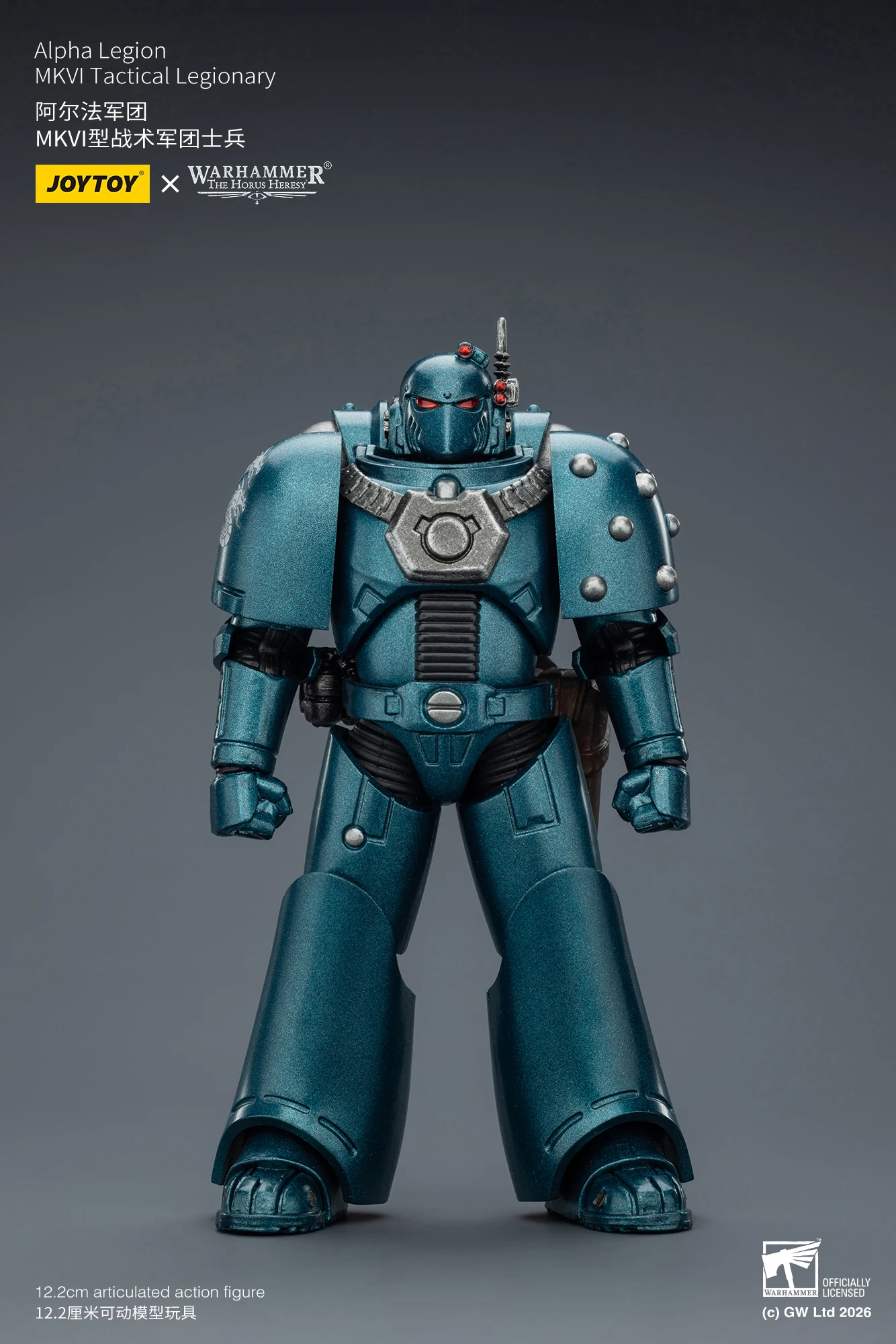 JOYTOY Warhammer 30K 1/18 Action Figure Alpha Legion MKVI Tactical Legionary Anime Military Model