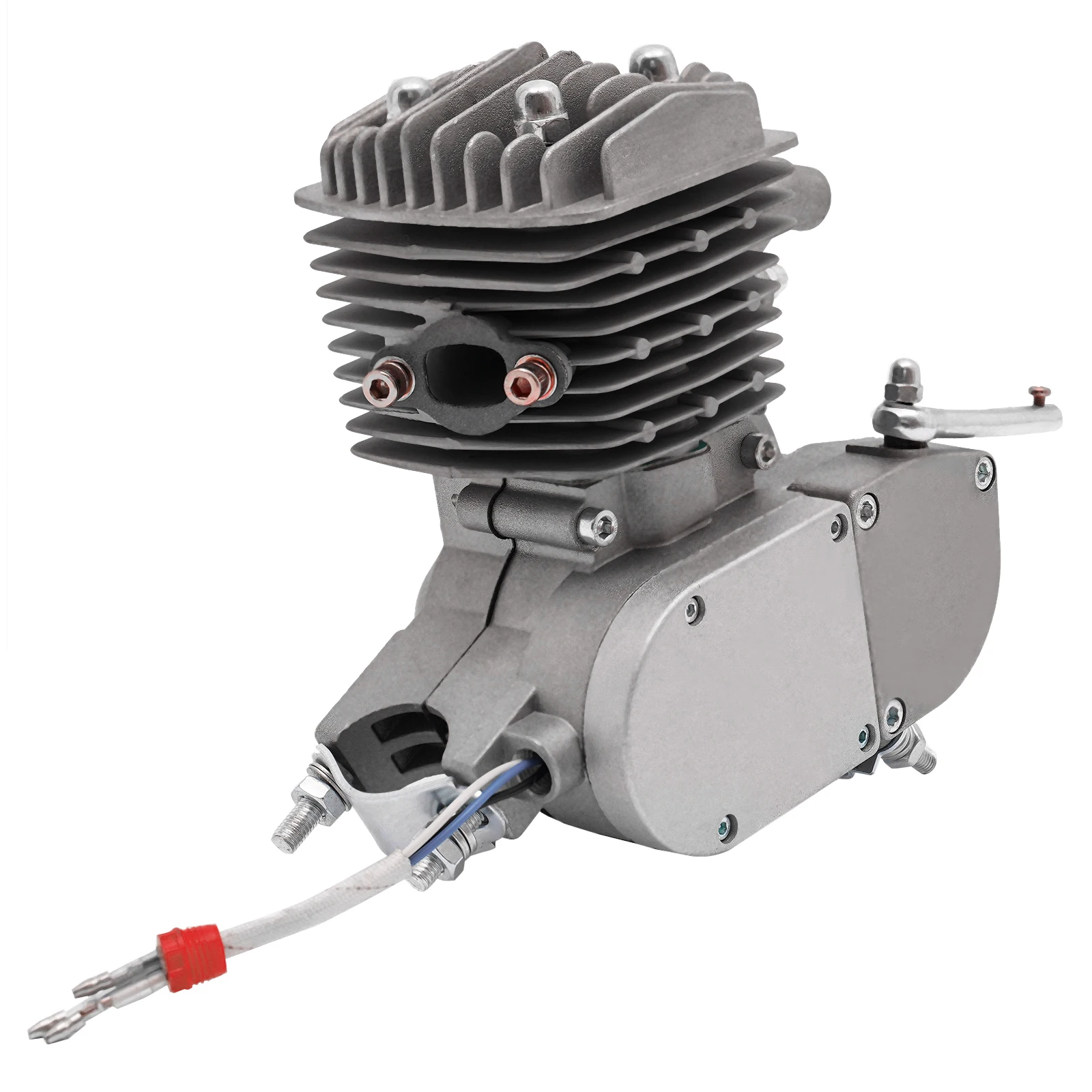 80cc 2-Stroke Pedal Bicycle Engine, Fuel Motorized Bicycle, 1.85kw Bike Transmission Motor CDI Ignition Cylinder Engine