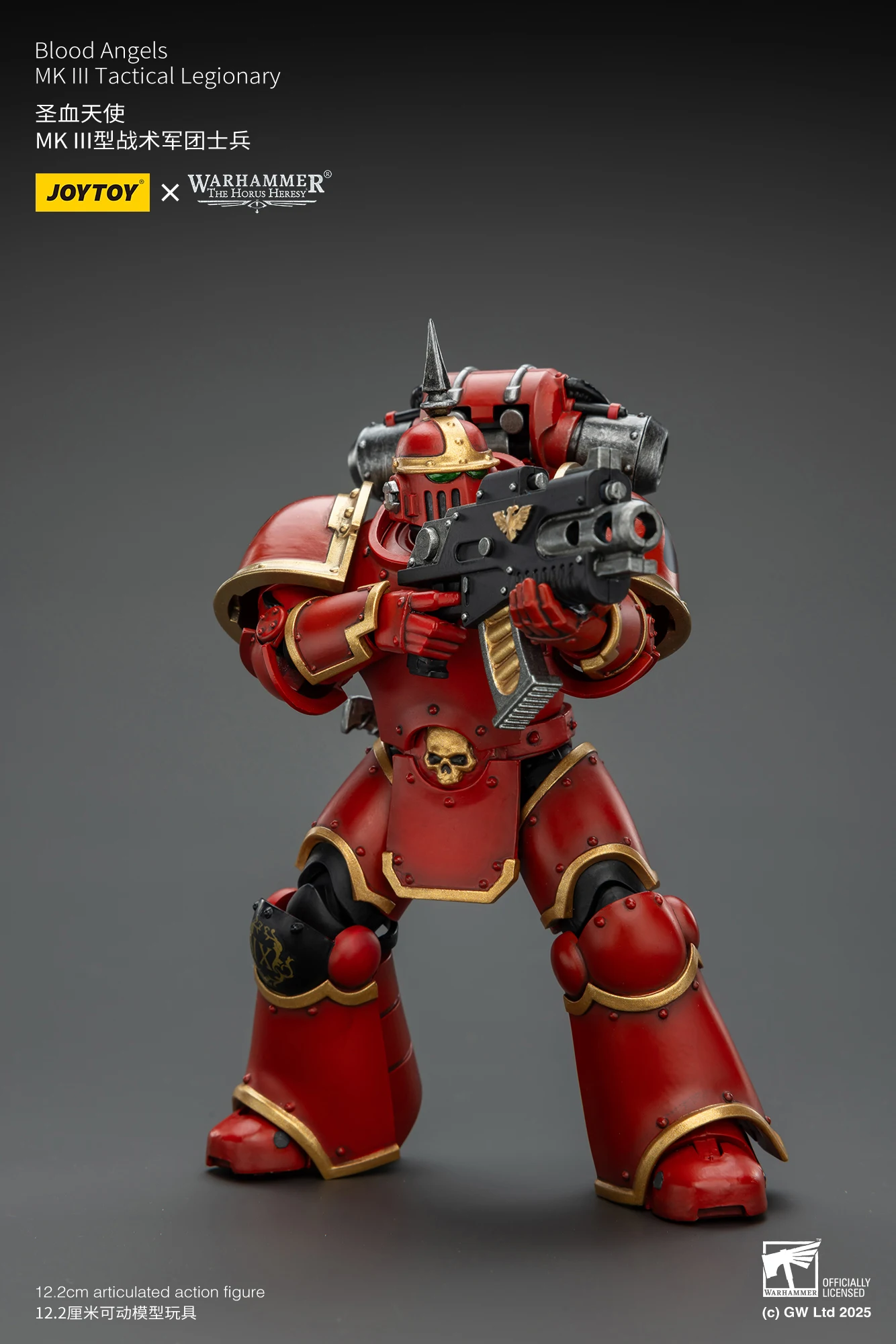 JOYTOY Warhammer 30K 1/18 Action Figure Blood Angels MK lll Tactical Legionary Anime Military Model