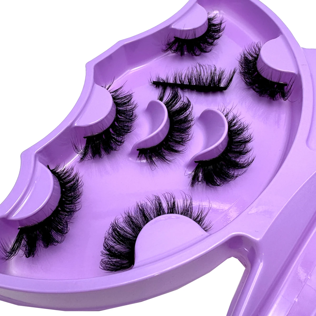 MKYDCG New 8 Pairs of 8-22mm 3D Mink Eyelashes Loose Fake Eyelashes Customized Box Wispy Fluffy Natural Cat Eye Eyelashes