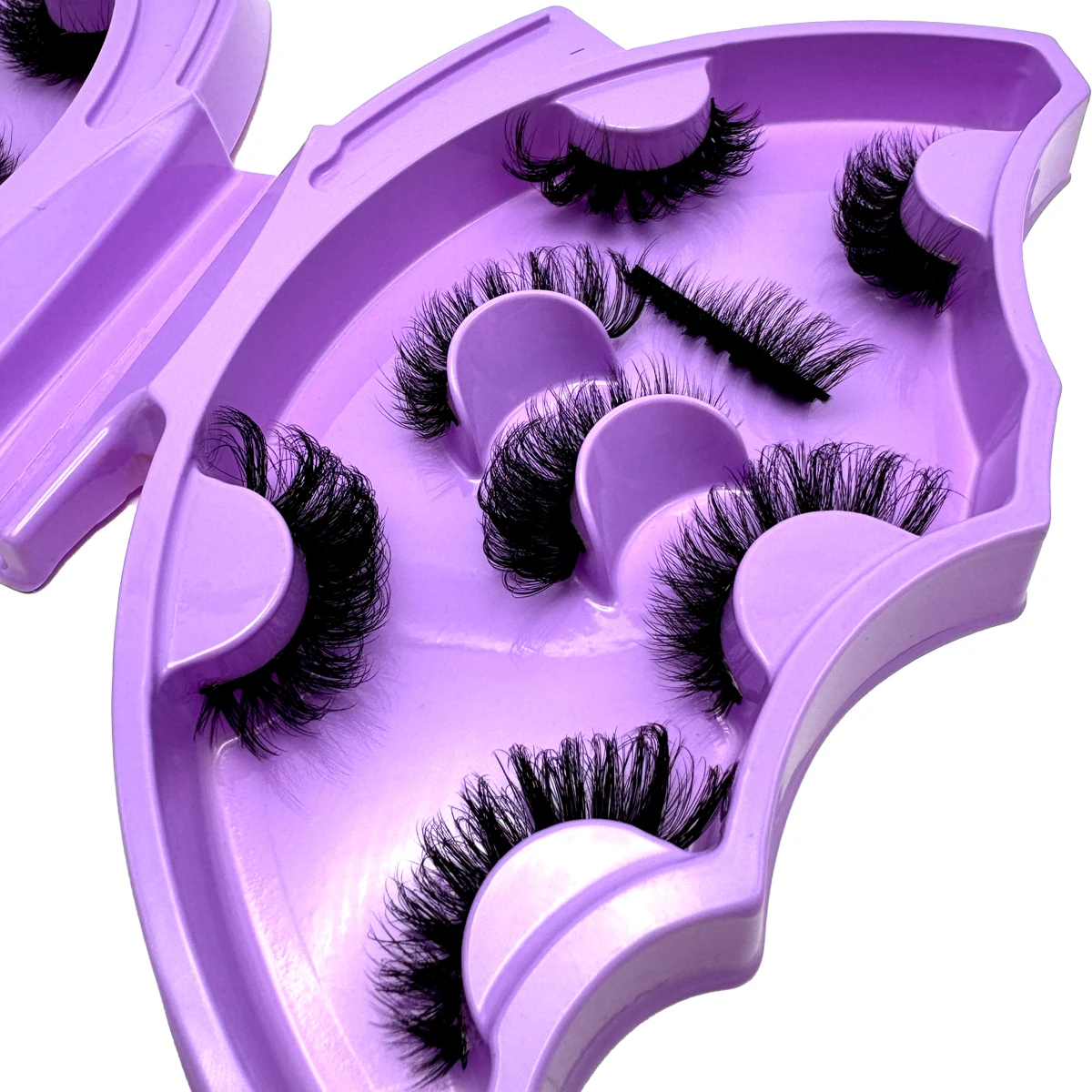 MKYDCG New 8 Pairs of 8-22mm 3D Mink Eyelashes Loose Fake Eyelashes Customized Box Wispy Fluffy Natural Cat Eye Eyelashes