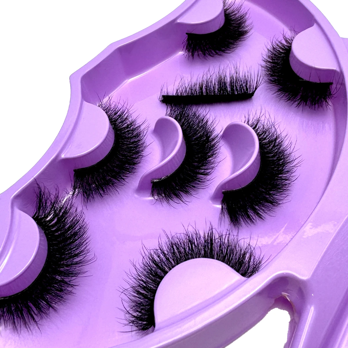 MKYDCG New 8 Pairs of 8-22mm 3D Mink Eyelashes Loose Fake Eyelashes Customized Box Wispy Fluffy Natural Cat Eye Eyelashes