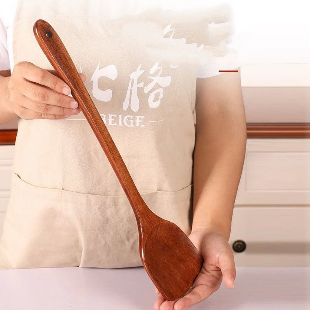 1pc piece of cooking spatula, wooden spatula, non-stick cooking spoon, special wooden spatula, high-temperature resistant