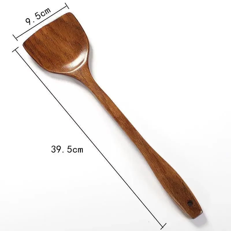 1pc piece of cooking spatula, wooden spatula, non-stick cooking spoon, special wooden spatula, high-temperature resistant