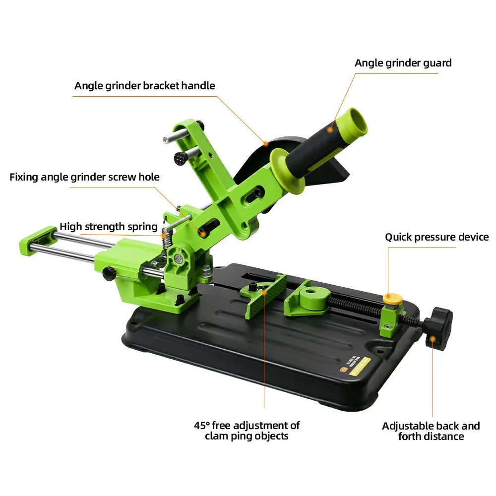 ALLSOME 1pc 100-125 Angle Grinder DIY Angle Grinder Stand Grinder Holder Support Bracket Holder BG-612506