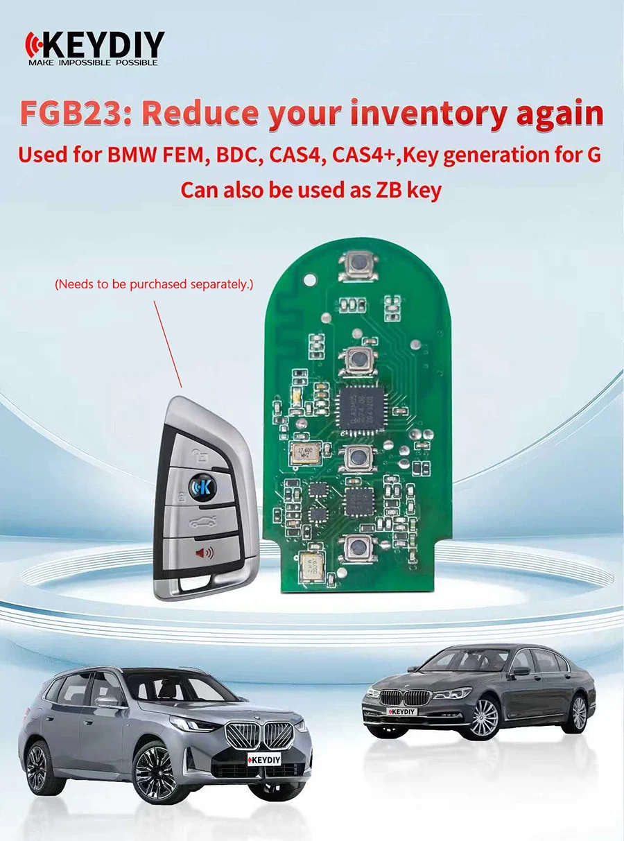KEYDIY KD FGB23 Board Used for BMW FEM, BDC, CAS4, CAS4+, G Key Generation or for ZB Keys 5PCS