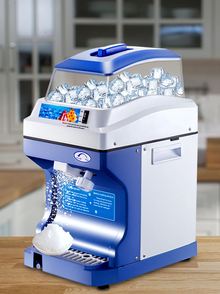 SucceBuy Commercial Ice Shaver Crusher 441LBS/H with 11LBS Hopper Electric Snow Cone Maker For Parties Events Snack Bar
