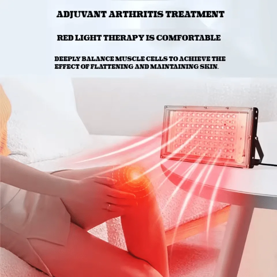 96 LEDs Red Light Therapy Lamp 660NM Infrared Light Therapy with Stand 660nm & 850nm Infrared Light Device for Facial Anti Aging Skin Care Beauty USB Beauty Lamp for Skin Brightening Sleep Yoga Adjustable Beauty Health