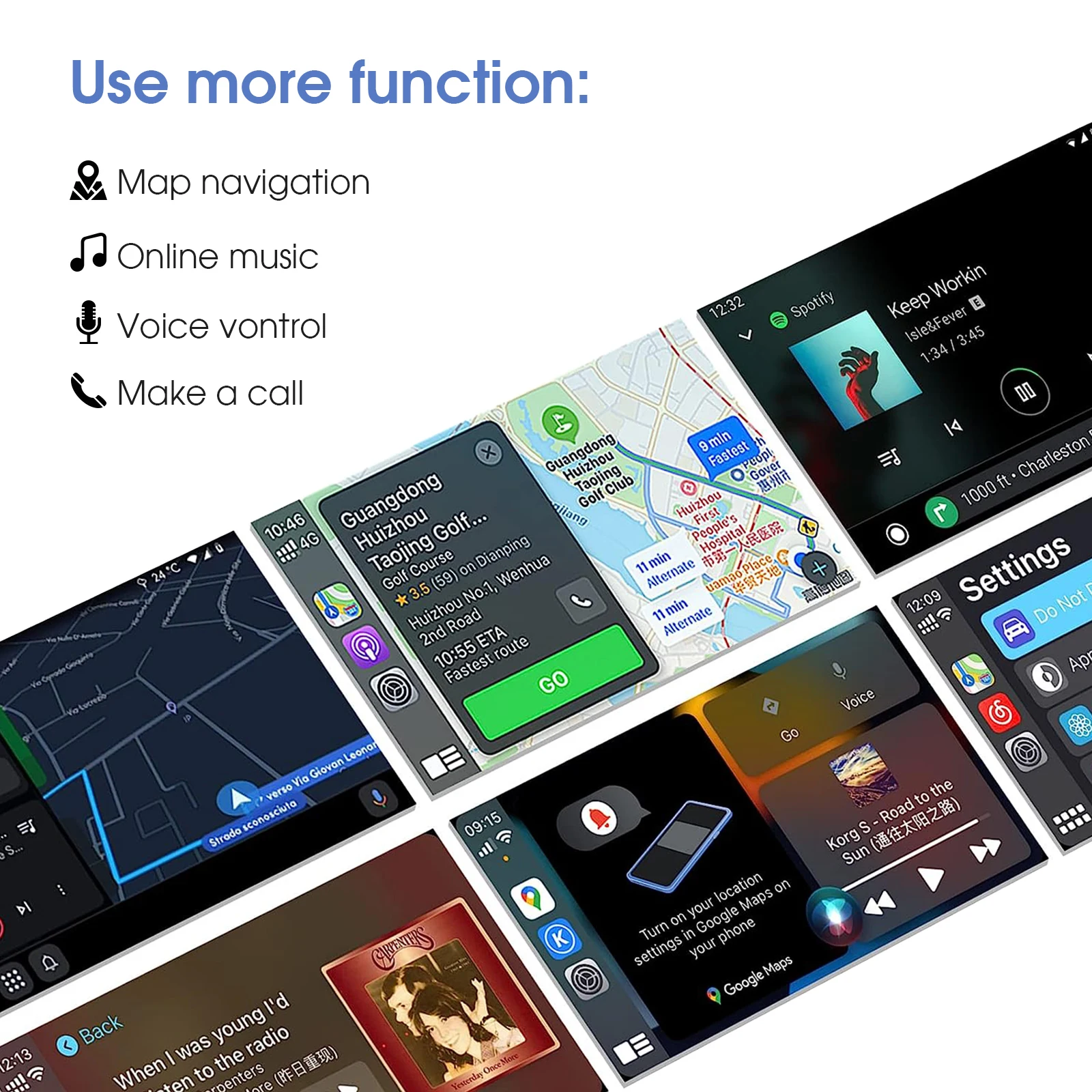 ANYFAR Wireless Carplay Android Auto For TOYOTA Touch 2 Entune 2.0 Highlander Tundra Sienna Prius Yaris Camry CHR Module