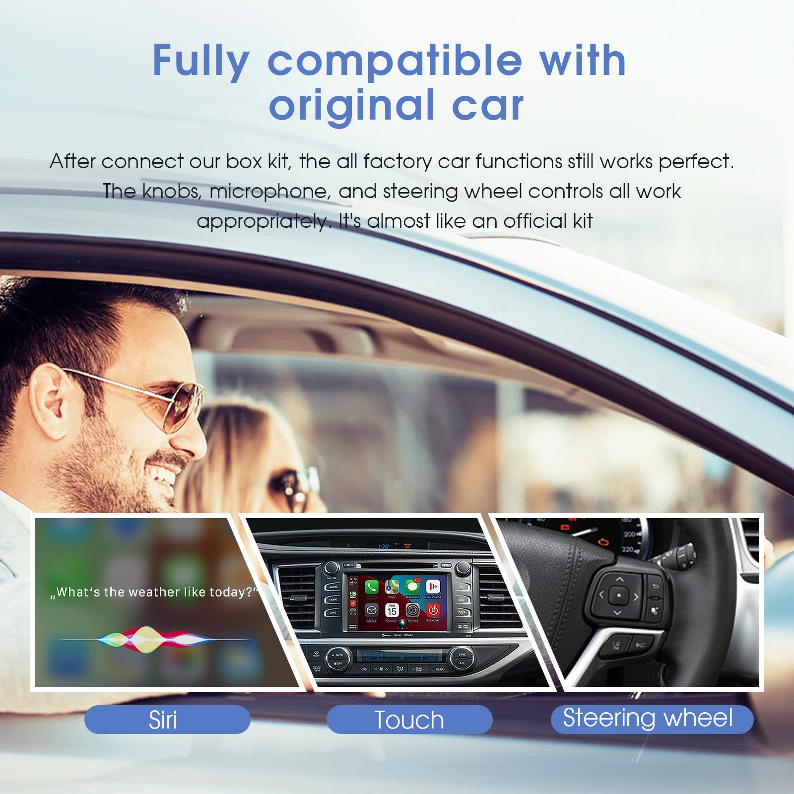 ANYFAR Wireless Carplay Android Auto For TOYOTA Touch 2 Entune 2.0 Highlander Tundra Sienna Prius Yaris Camry CHR Module