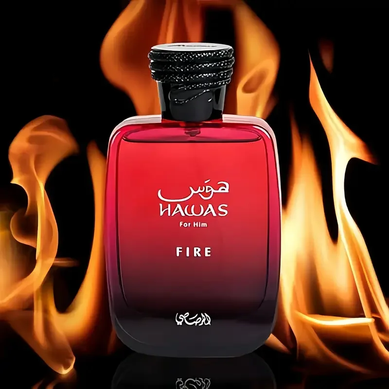 Hawas For Him Fire Eau de Parfum 100ml 3.38fl.oz Men Woody Spicy Long Lasting Fragrance