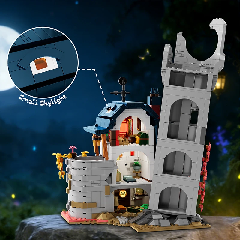 1410PCS Magic Owl House Building Blocks Kits Assembly Street View Bricks Mystic Forest Castle Toys Sets Creative Gifts For Birthday Halloween Christmas