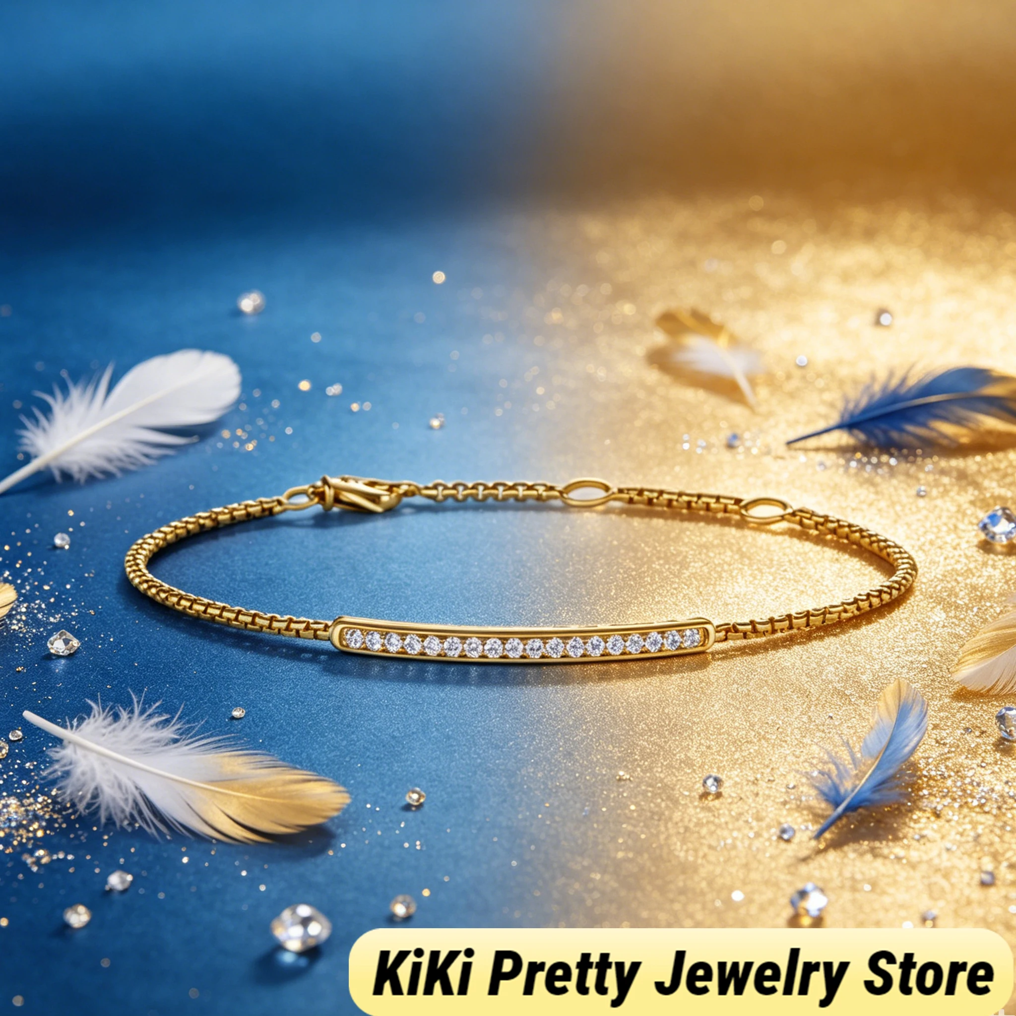 2026 New Dav High-Quality Bracelet Series Fashion Dainty Sparkling Rhinestone Beaded Bracelet Elegant Wrist Jewelry for Women Party Daily Decoration