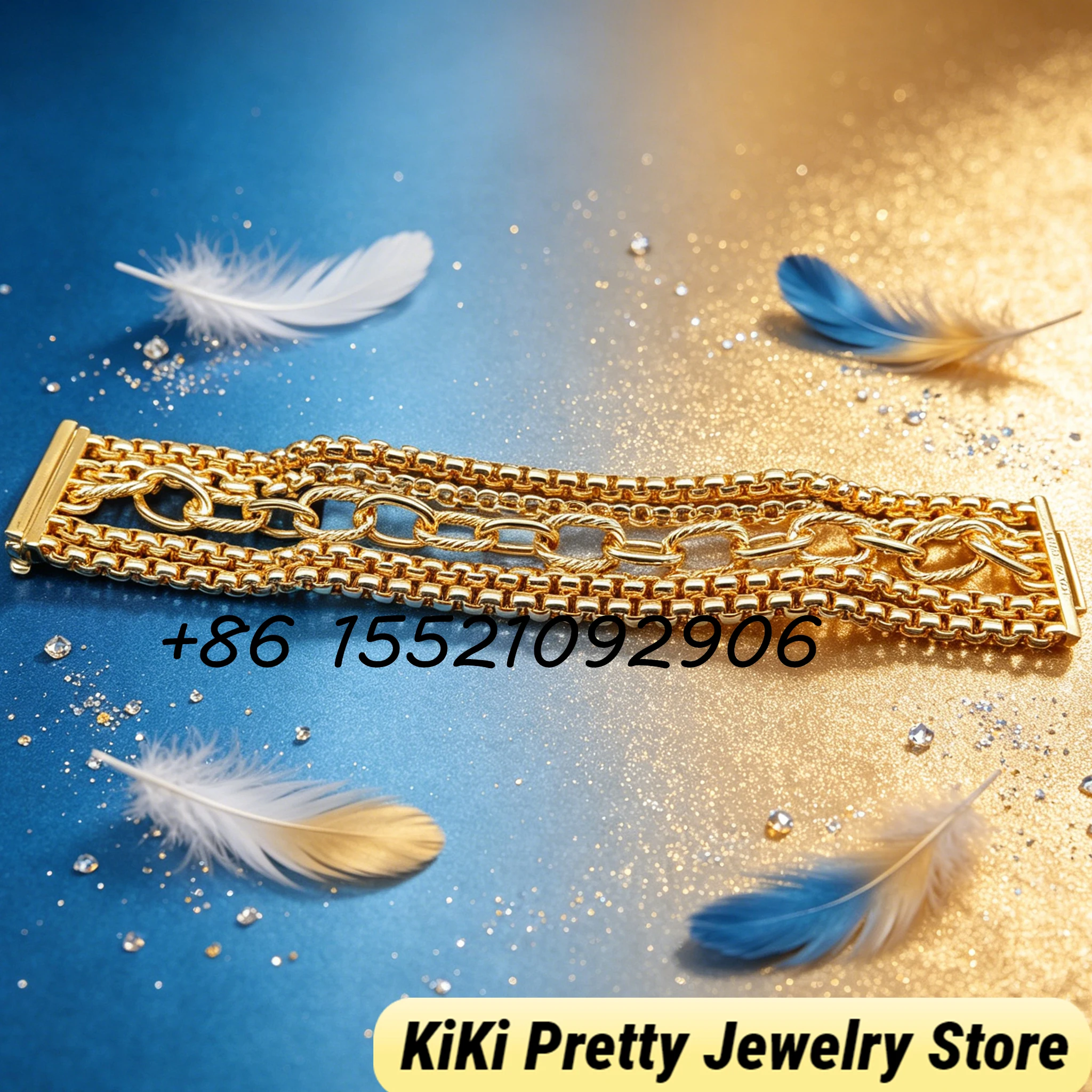 2026 New Dav High-Quality Bracelet Series Fashion Dainty Sparkling Rhinestone Beaded Bracelet Elegant Wrist Jewelry for Women Party Daily Decoration
