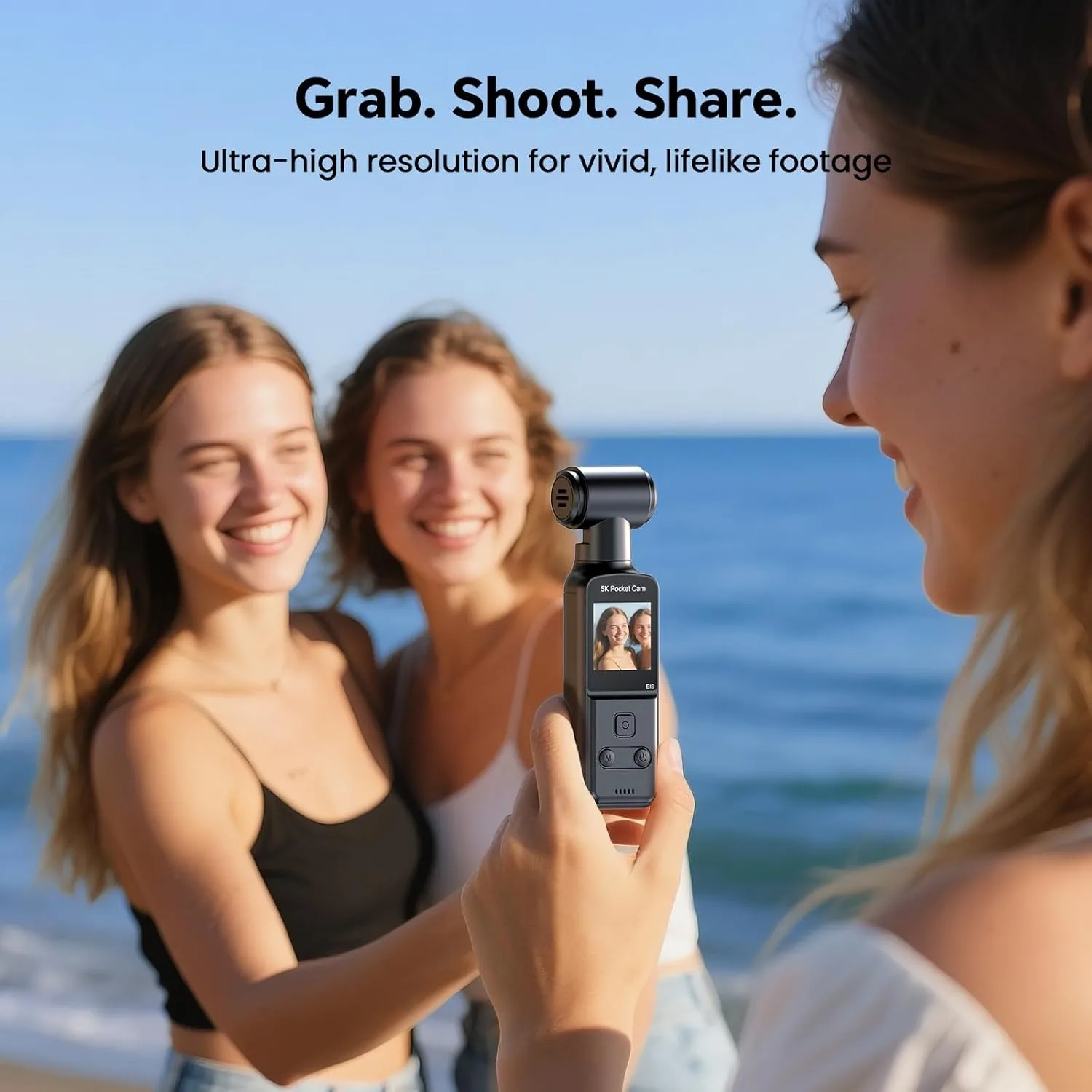 5K Body Camera Audio 270° Rotating Lens 128GB Mini Camera External Mic and EIS Stabilization 4K/60FPS Z14 Vlogging Camera for Daily Recording Bike Cameras Sports DV Car DVR Recorder