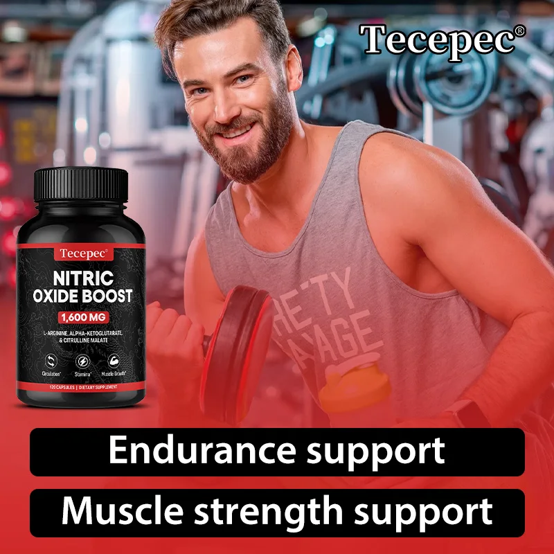 Men's Strength Supplement - 1600mg Extra Strength Formula for Muscle Growth, Circulation & Stamina