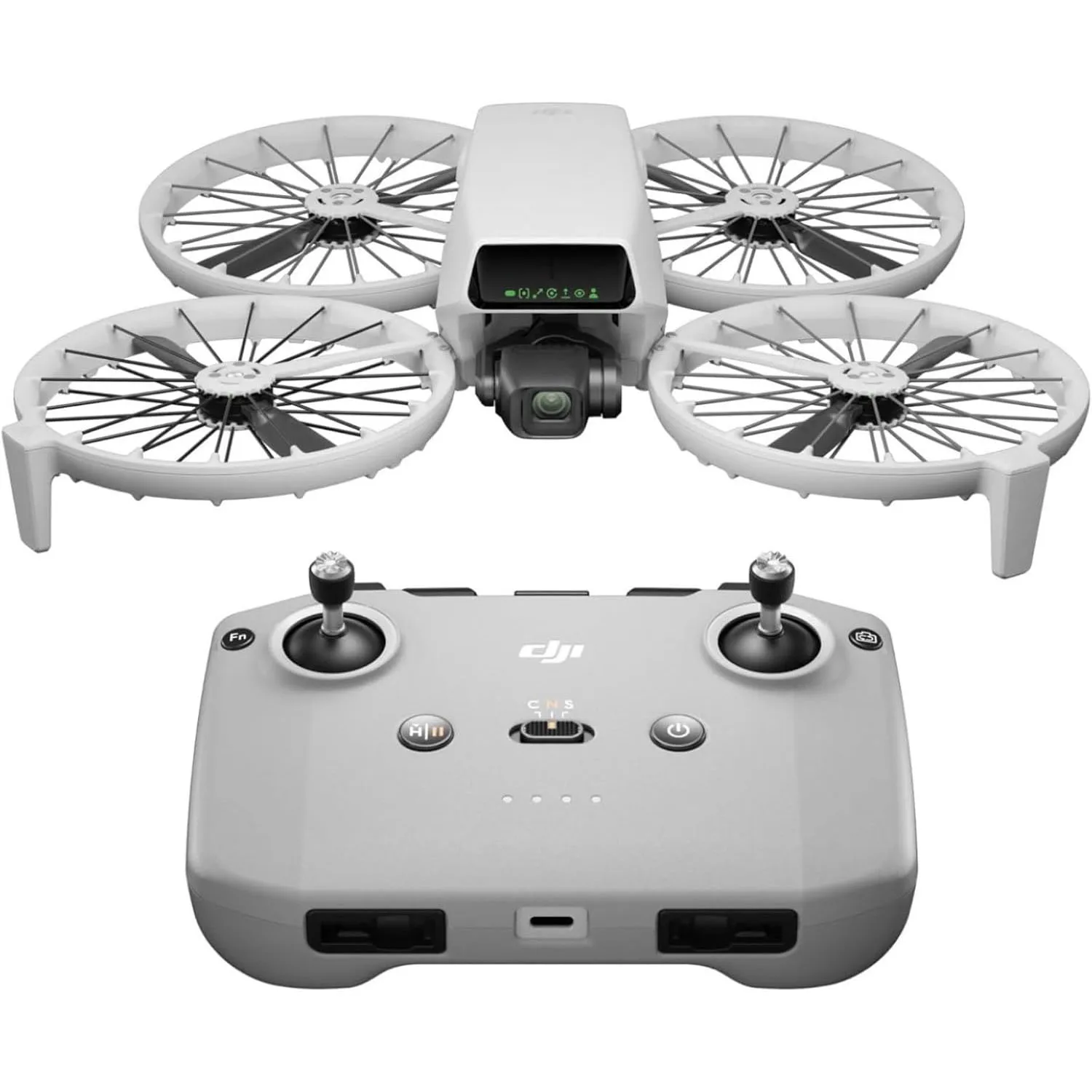 Open Box-DJI Flip (RC-N3), Drone With 4K UHD Camera for Adults, Under 249 g, 3-Axis Gimbal Stabilization, 44000ft/13km Video Transmission, Palm Takeoff, Auto Return, 31-Min Flight Time, Intelligent Flight