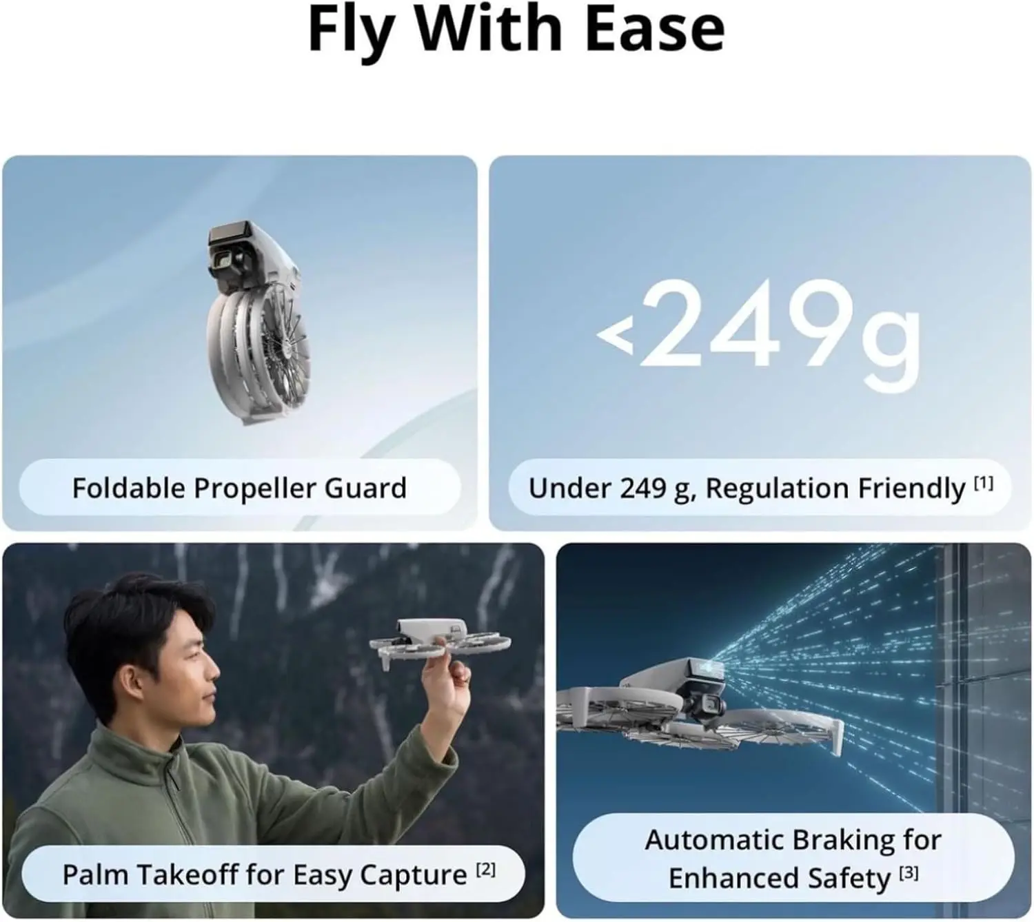 Open Box-DJI Flip (RC-N3), Drone With 4K UHD Camera for Adults, Under 249 g, 3-Axis Gimbal Stabilization, 44000ft/13km Video Transmission, Palm Takeoff, Auto Return, 31-Min Flight Time, Intelligent Flight
