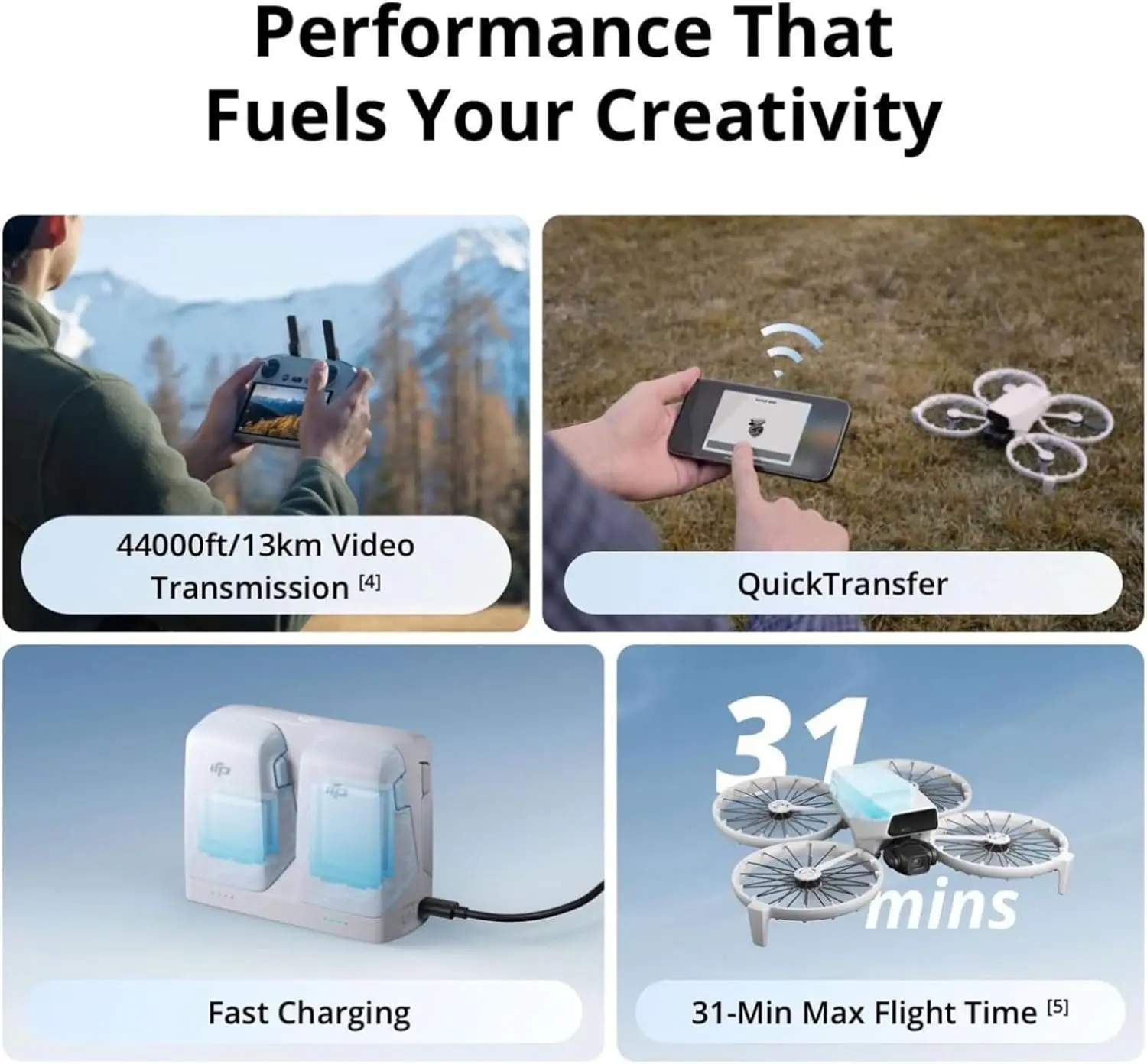 Open Box-DJI Flip (RC-N3), Drone With 4K UHD Camera for Adults, Under 249 g, 3-Axis Gimbal Stabilization, 44000ft/13km Video Transmission, Palm Takeoff, Auto Return, 31-Min Flight Time, Intelligent Flight