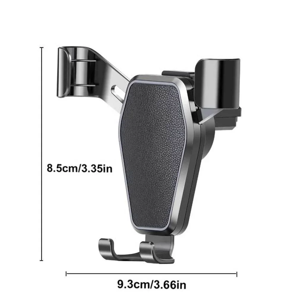 Navigation Gravity Car Phone Holder Air Vent Clip Mount Universal Car Bracket Auto Lock Anti Shake Hands Free Cradle Cell Phone GPS Stand Support for Samsung All Phones 360 Degree Rotation Adjustable Fits Most Cars