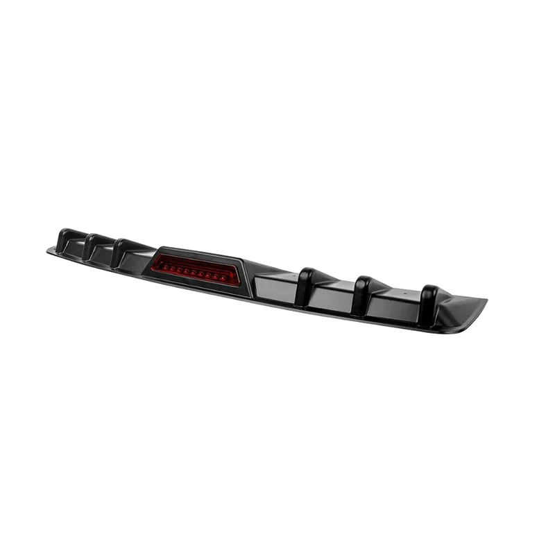Universal Rear Shark Fin Diffuser Bumper Spoiler Lip LED Lights For Honda Accord 2012-2026 Car Accessories