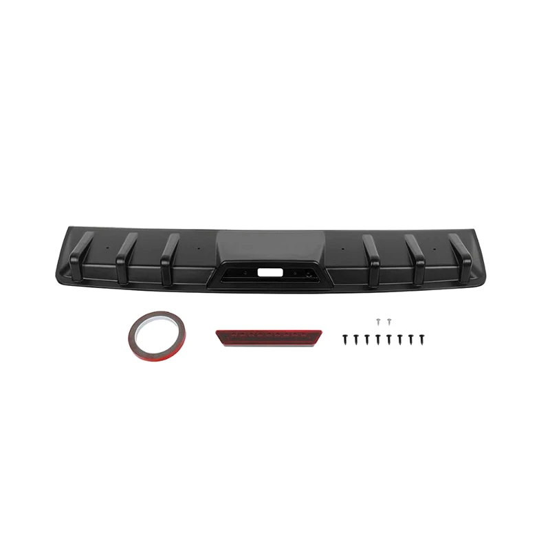 Universal Rear Shark Fin Diffuser Bumper Spoiler Lip LED Lights For Honda Accord 2012-2026 Car Accessories