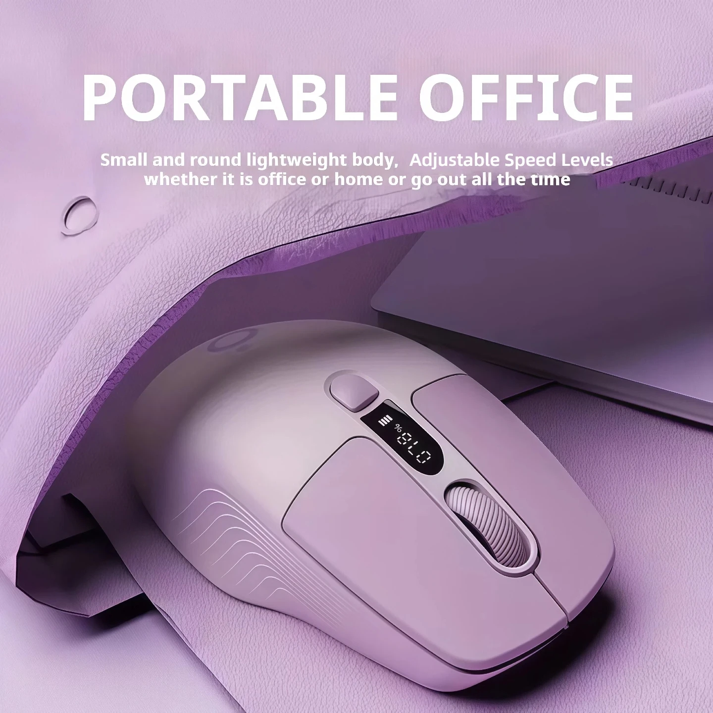 Silent Wireless Mouse Bluetooth 2.4G Dual Mode Type-C  Rechargeable LED Display DPI Battery 6 Button  Lightweight Office Gaming Mouse for Laptop Desktop PC
