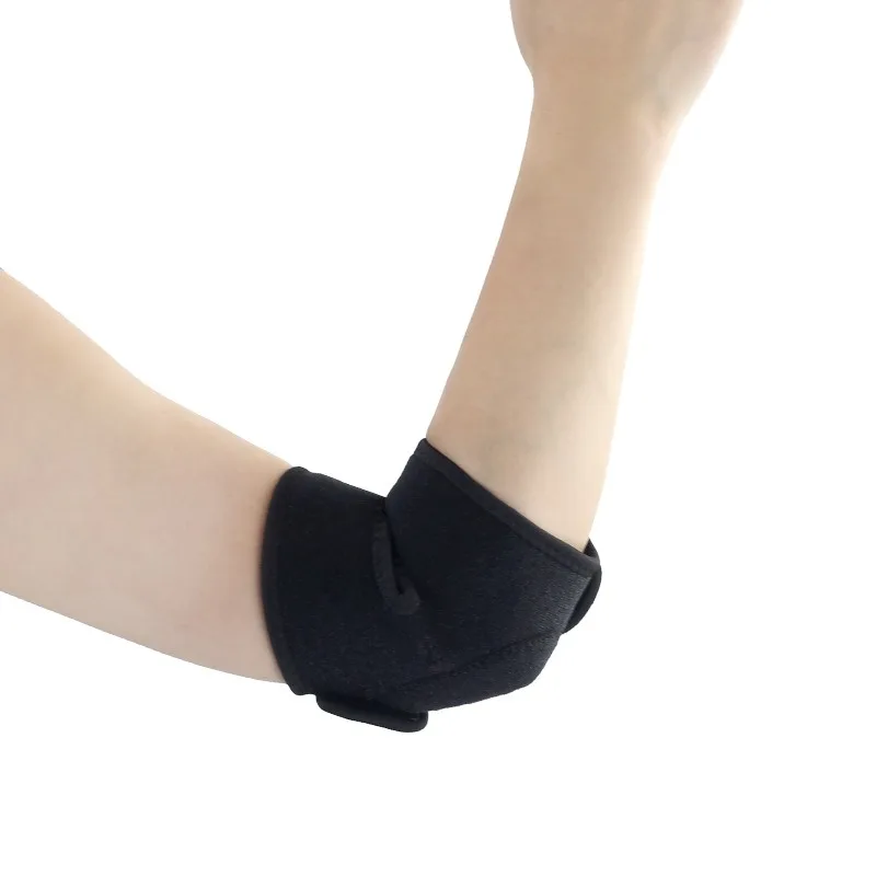Elbow Brace Wrap Integrated Wraparound Compression Adjustable Hook & Loop Straps Elbow Joint Support Pad for Tennis Golf Weightlifting Fitness Elbow Strain Relief Men Women Athletes