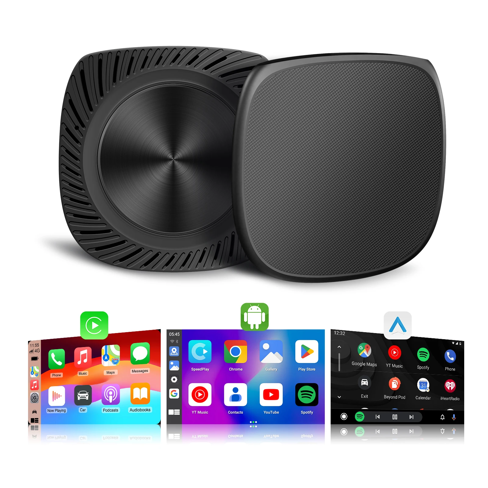 Full Android 13 CarPlay Ai Box CarPlay Android Auto Wired to Wireless Android Qualcomm Octa-core Netflix Youtube Support HDMI Output Plug and Play
