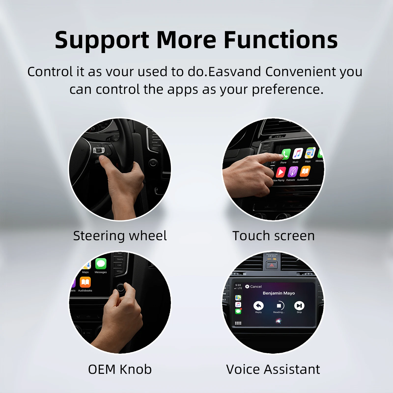 Full Android 13 CarPlay Ai Box CarPlay Android Auto Wired to Wireless Android Qualcomm Octa-core Netflix Youtube Support HDMI Output Plug and Play