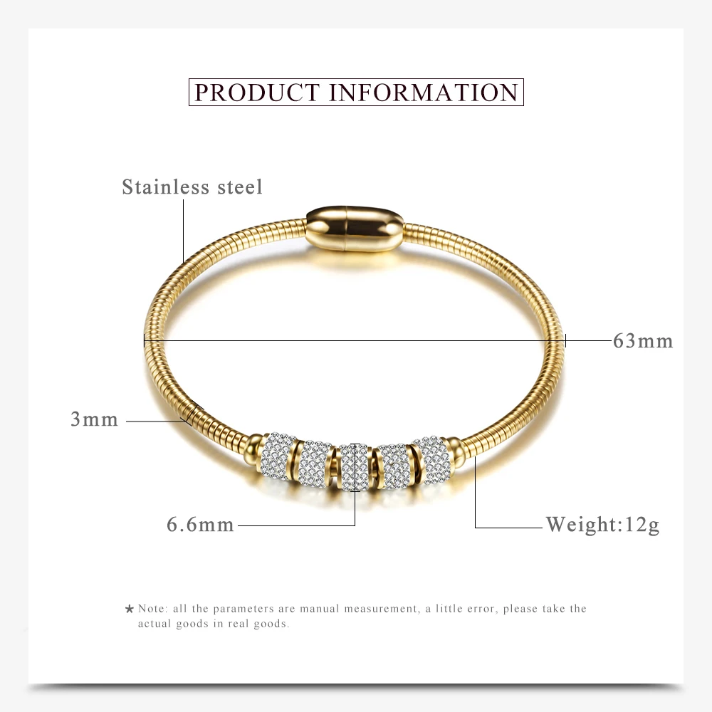 Drop shipping Fashion Woman Bracelet and Bangles With Magnetic Clasp Women Stainless Steel Bracelet Bangles Jewelry Wholesale