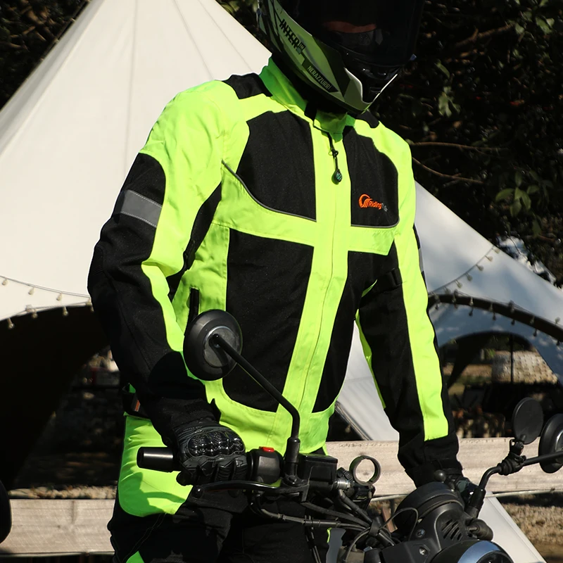 Motorcycle Reflective Night-Time Wear Jacket, Motorcycle Protective Gear Pad Jacket