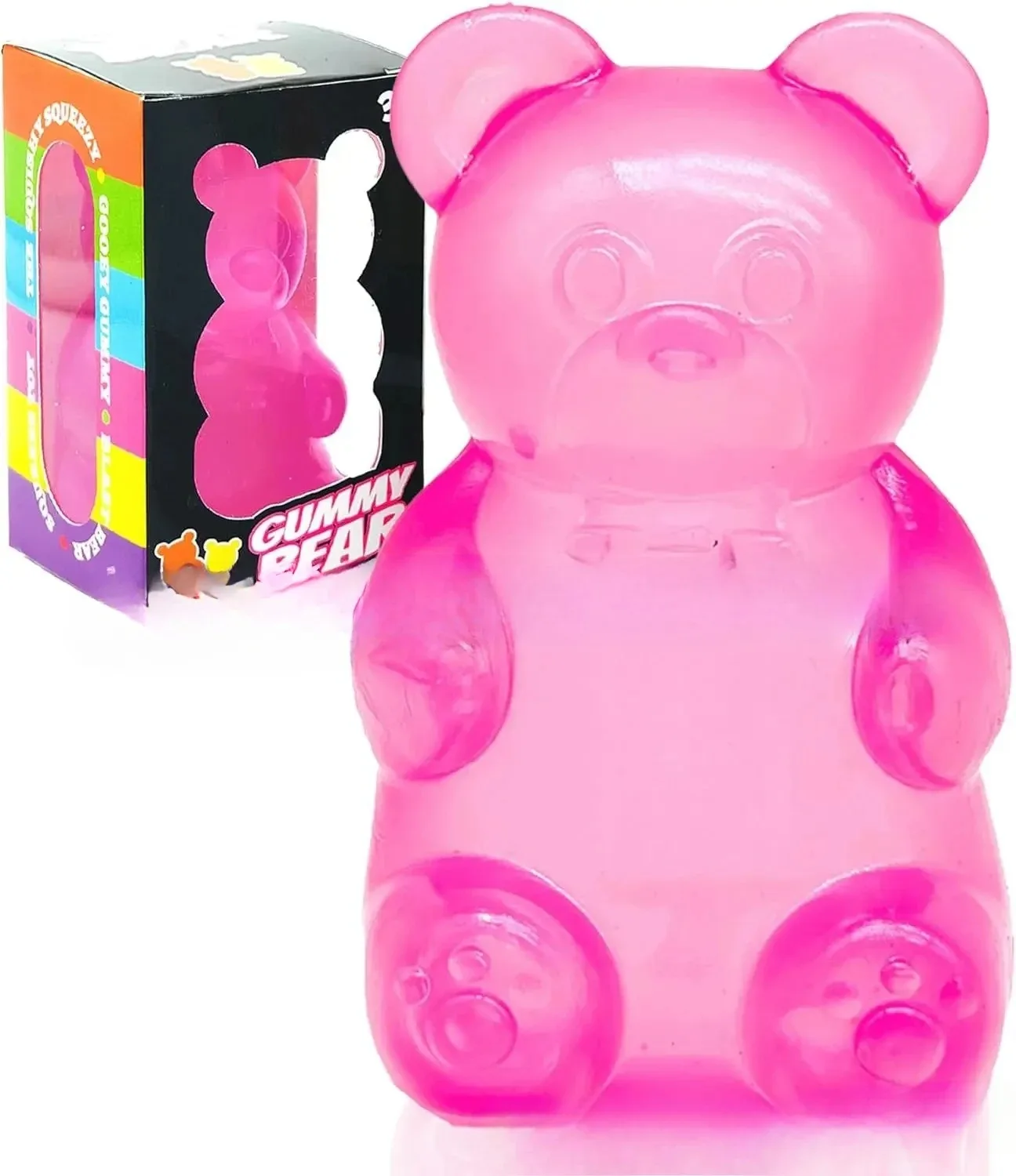 Cute Bear Maltose Squeeze Toy Dough Colorful Sensory Toy Creative New Item Desk Decoration Stress Relief Doll