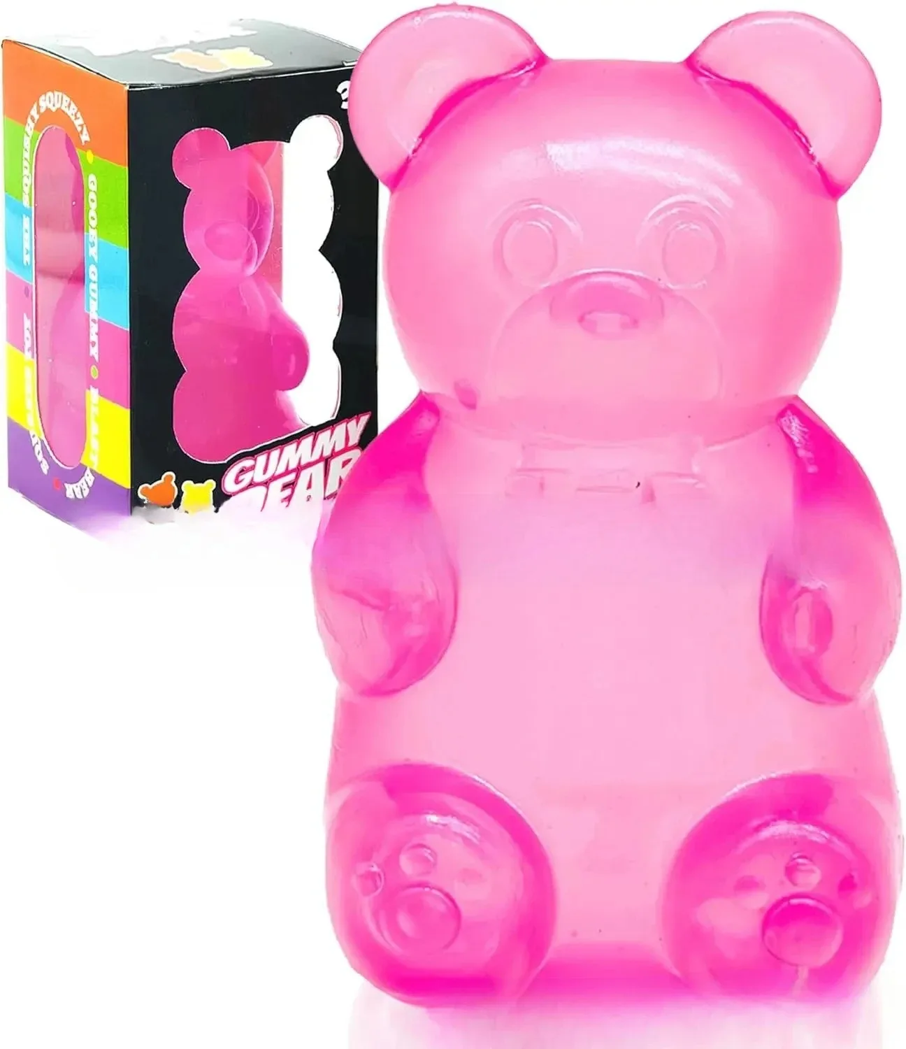 Cute Bear Maltose Squeeze Toy Dough Colorful Sensory Toy Creative New Item Desk Decoration Stress Relief Doll