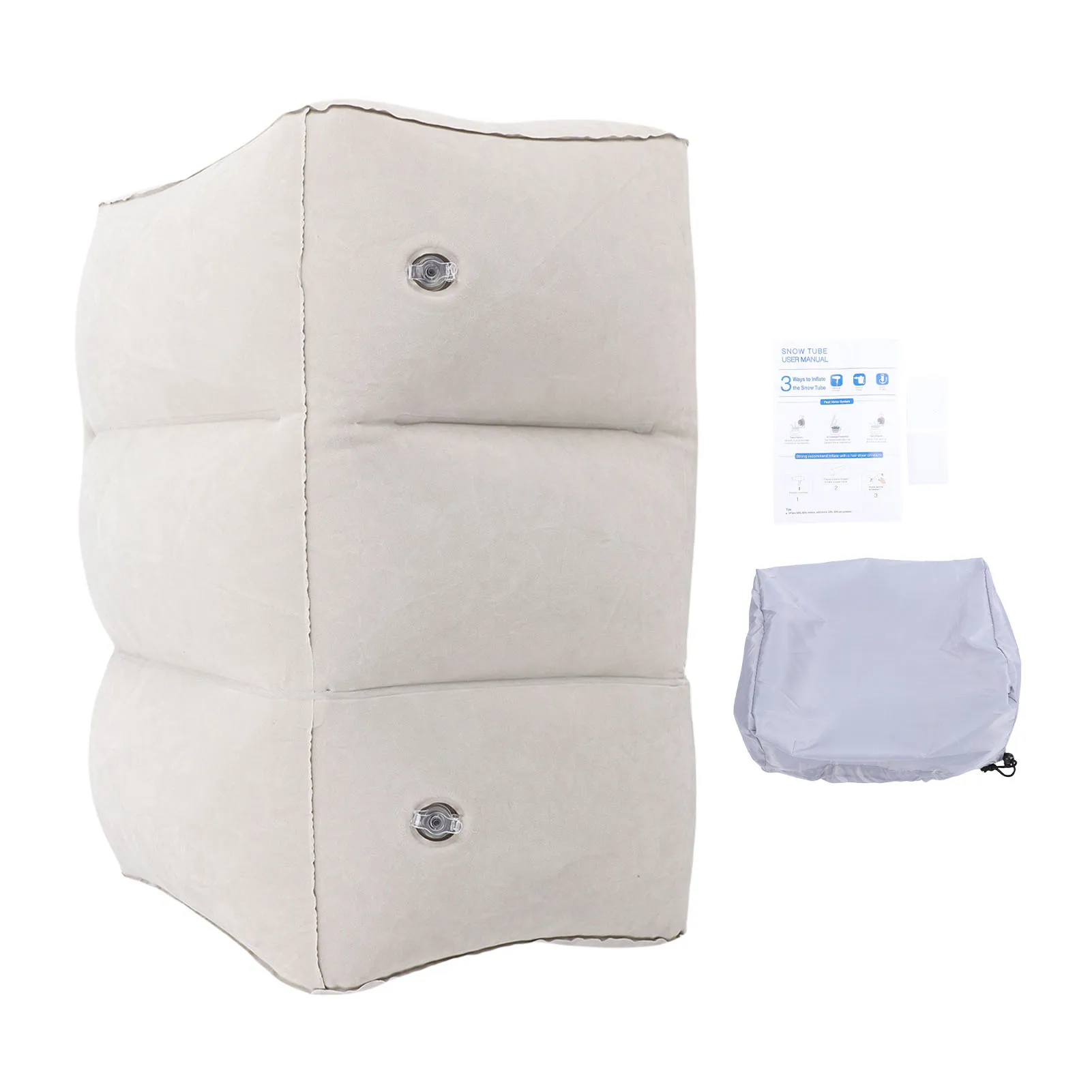 Inflatable Foot Rest Pillow Toddler Airplane Bed Adjustable 3 Layers Height Leg Rest Pillow Airplane Travel Essentials