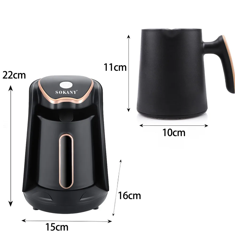 600W Electric Turkish Arabic Greek Coffee Pot Maker 250ML Automatic Turkish Coffee Maker Automatic Turkish/Greek Coffee Machine