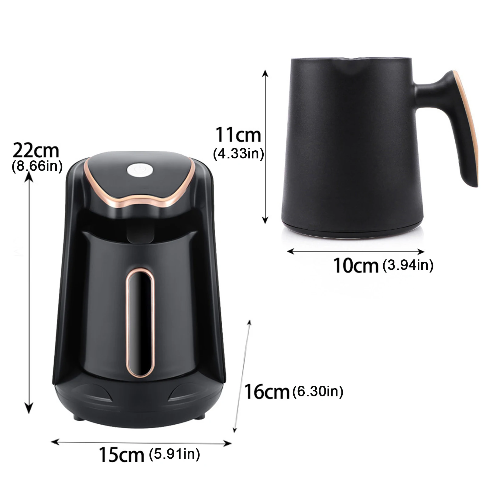 600W Electric Turkish Arabic Greek Coffee Pot Maker 250ML Automatic Turkish Coffee Maker Automatic Turkish/Greek Coffee Machine