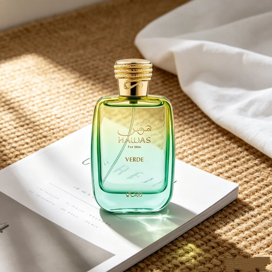 Havvas Verde For Men Eau De Parfum 100ML, Premium Long-Lasting Fresh Woody Aromatic Fragrance, Elegant Masculine Scent with Vibrant Green Notes, Ideal for Daily Wear, Business Meetings, Travel, Parties and Special Occasions, Luxury Cologne Gift for Men