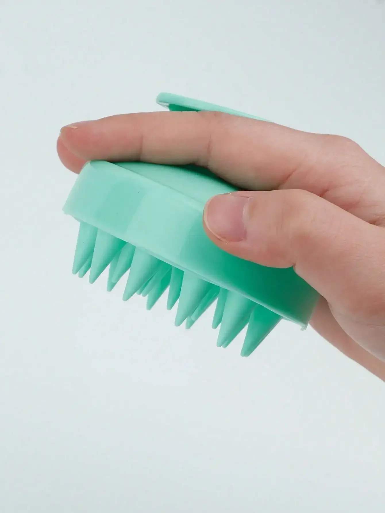 1pc Soft Silicone Scalp Massage Shampoo Brush, For Dry/Wet Hair (Curly/Straight) And All Hair Types, Bath Head Massage Comb. Can Be Used For Blow-Drying, Styling, Shampooing, Hair Care Massage. Portable And Easy To Clean, Simple And Durable - Suitable For