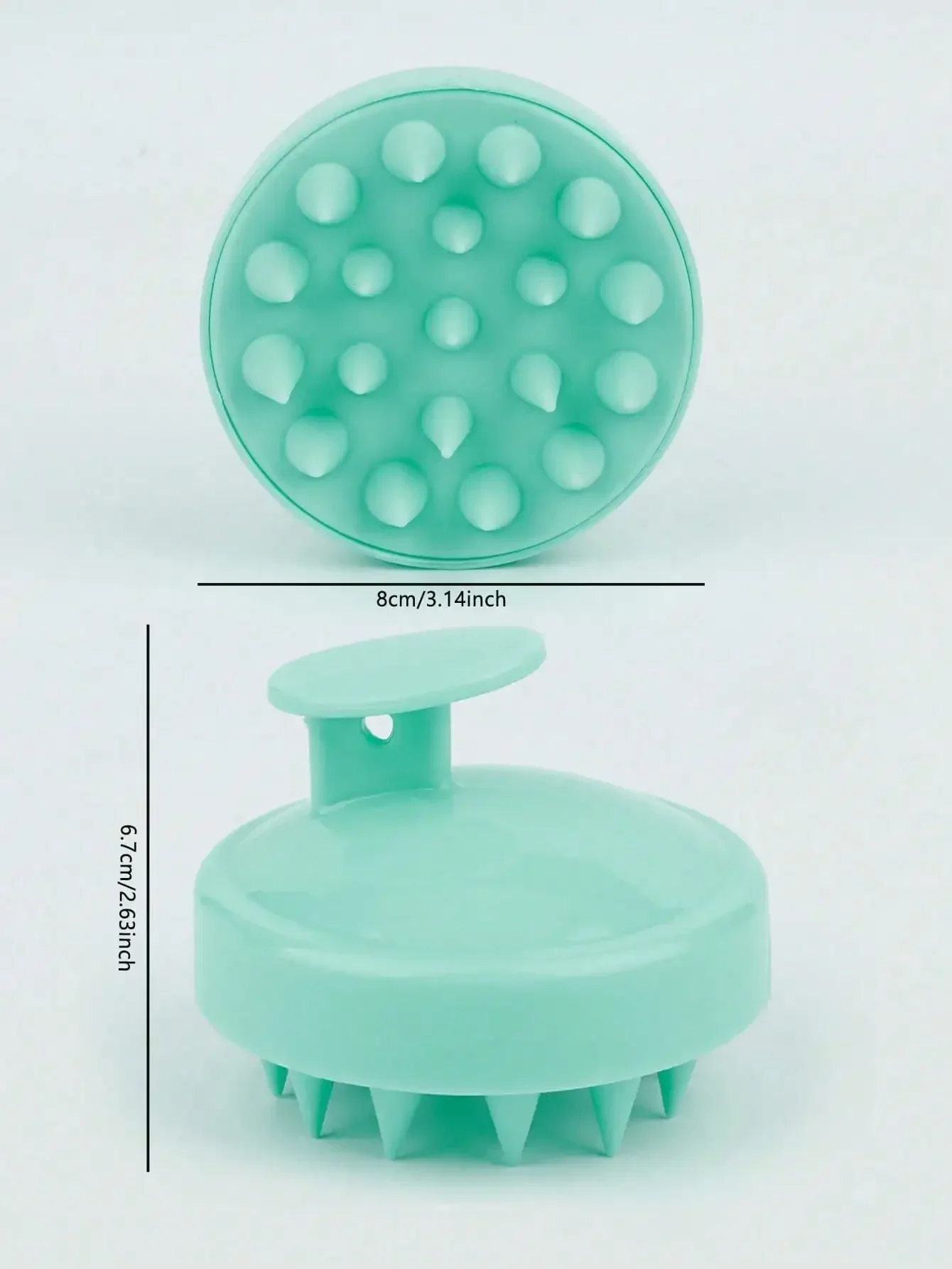 1pc Soft Silicone Scalp Massage Shampoo Brush, For Dry/Wet Hair (Curly/Straight) And All Hair Types, Bath Head Massage Comb. Can Be Used For Blow-Drying, Styling, Shampooing, Hair Care Massage. Portable And Easy To Clean, Simple And Durable - Suitable For