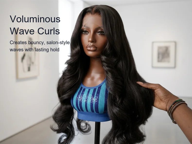 Pre-Plucked Natural Black Body Wave 13x4 HD Transparent Lace Front Wig Human Hair Wigs 180% Density Lace Frontal Wig