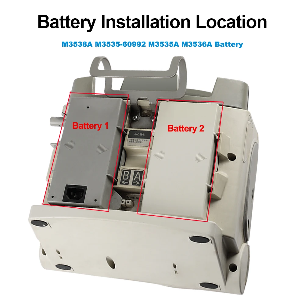 M3538A Replacement Battery For Ph-ps Heartstart MRx Monitor Defibrillator Battery M3538A M3535A M3536A M3535-60992 97WH US Sock Fast Delivery