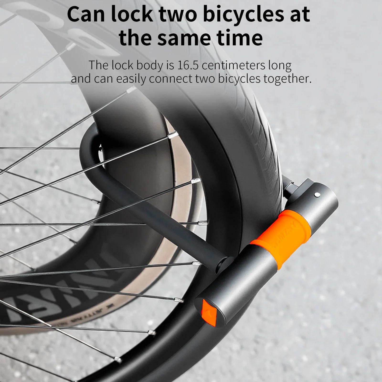 TOSUOD U-Lock High-Strength Alloy Steel Zinc Alloy Lock Cylinder With 2 Keys For Mountain Road Folding Electric Motorcycle Etc U Lock