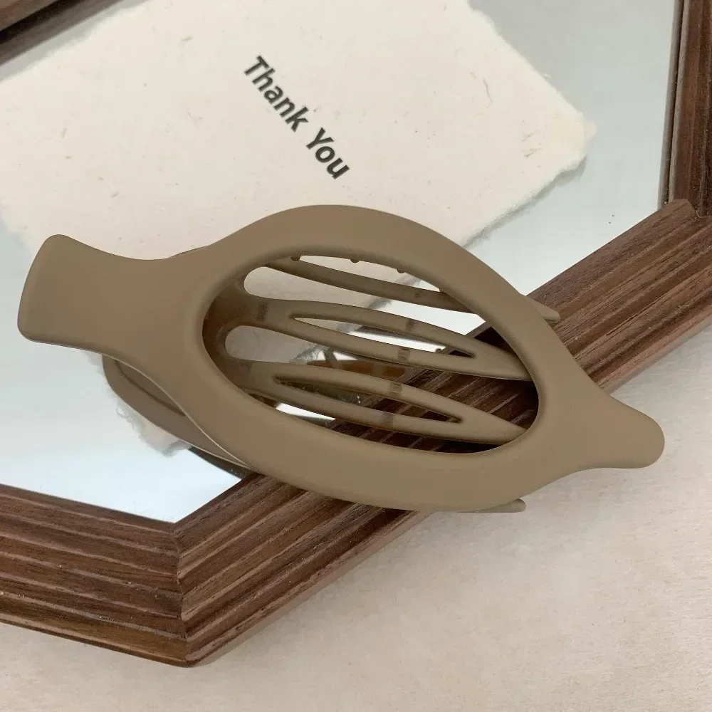6pcs Large Size Plastic Matte Hair Claw Clips for Women Thick Hair Accessories Fashion Neutral Color Autumn Winter Duckbill Clip