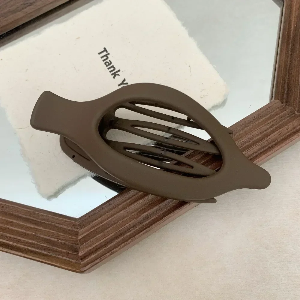 6pcs Large Size Plastic Matte Hair Claw Clips for Women Thick Hair Accessories Fashion Neutral Color Autumn Winter Duckbill Clip