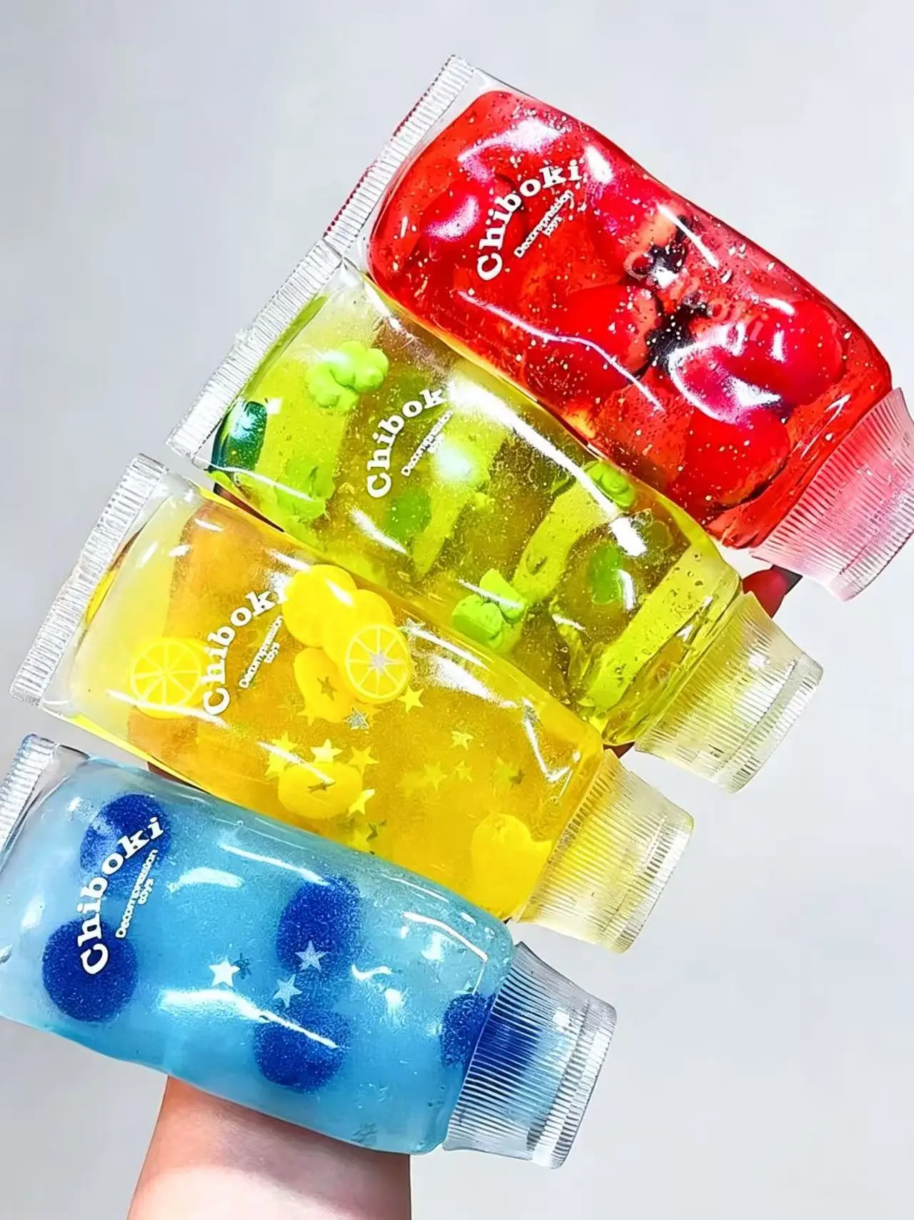 1pc Mini Fruit Drink Bottle Squishy Toy, Transparent Water Bottle Squeeze Fidget Toy, 3D Fruit Inside Pinch Toy, Novelty Stress Relief Hand Toy for Teens Adults