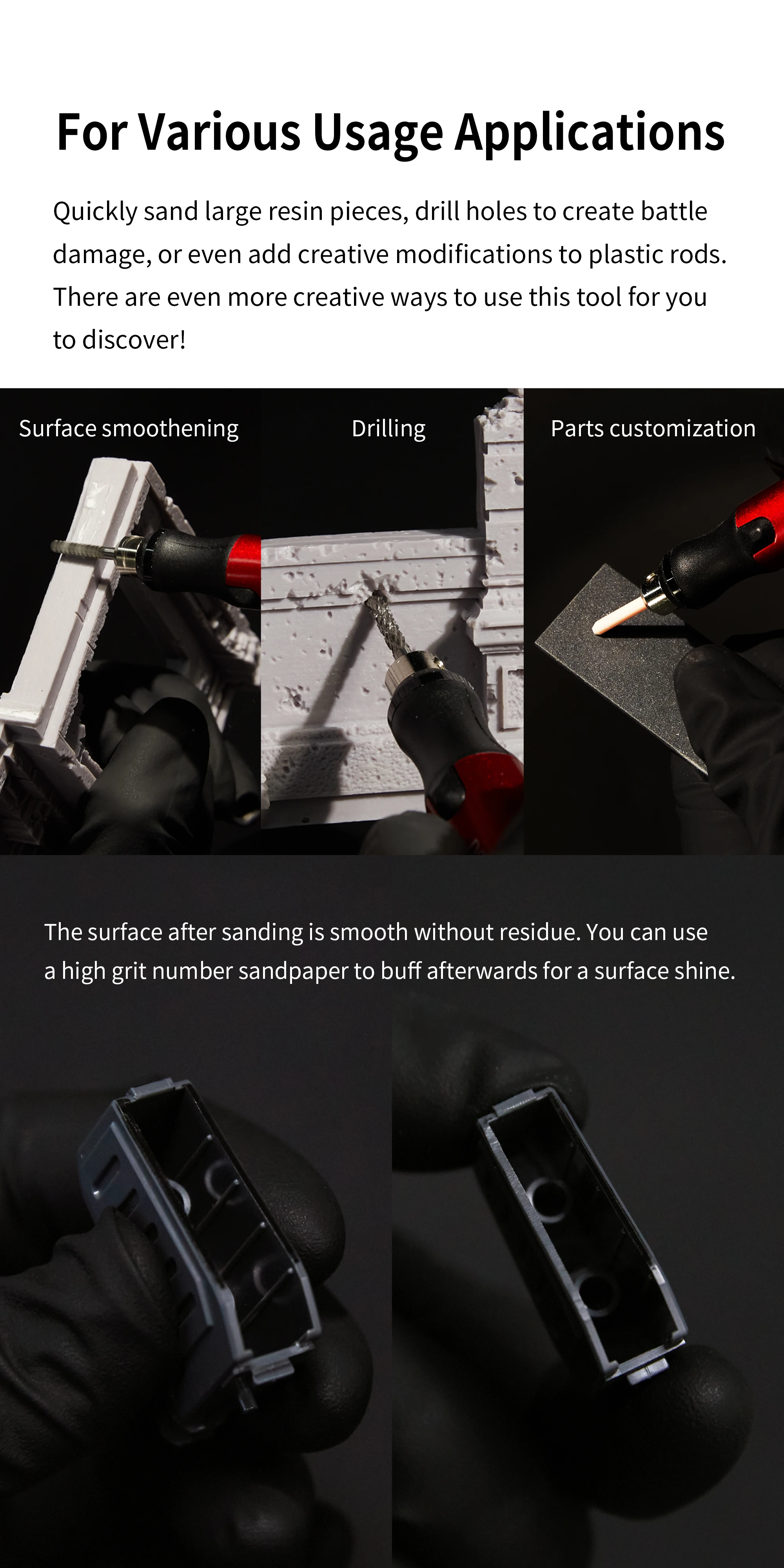 DSPIAE ES-P Portable Electric Sander Pen 4.2V 10W with Sponge Sanding Disc Pre-Cut Round Abrasive Sandpaper for Portable Electric Sharpening