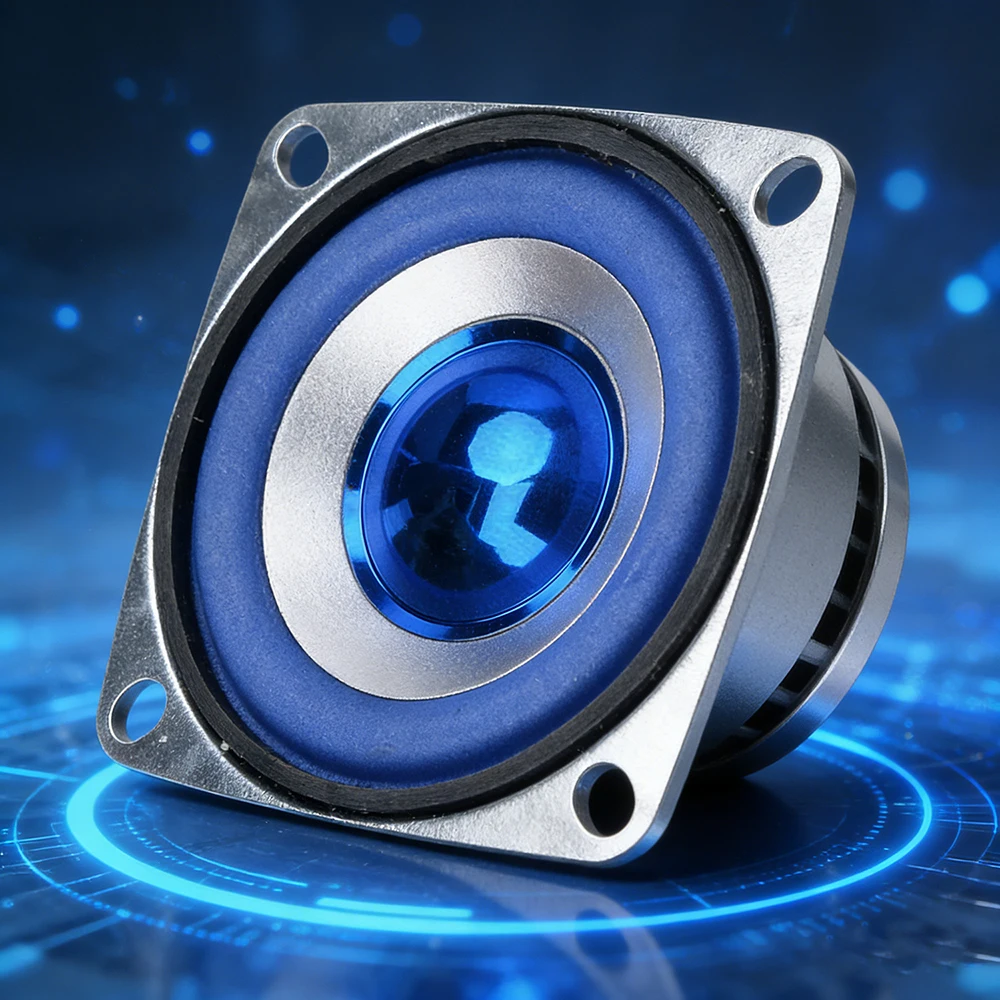 52mm 2-Inch 5W 4-Ohm Full Range Square Speaker Mini Blue Audio Driver for DIY Electronics Pro Home/Car Projects Fast Shipping