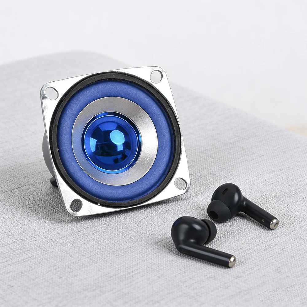 52mm 2-Inch 5W 4-Ohm Full Range Square Speaker Mini Blue Audio Driver for DIY Electronics Pro Home/Car Projects Fast Shipping